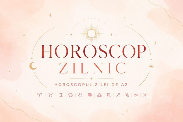 Horoscop zilnic cu simboluri zodiacale și soare